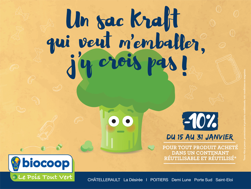 Des contenants réutilisables et réutilisés : le réflexe écologique et économique avec - 10 % du 15 au 31 janvier*