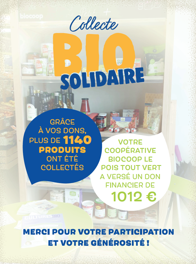 Collecte Bio Solidaire de septembre 2020 Collecte Bio Solidaire de septembre 2020