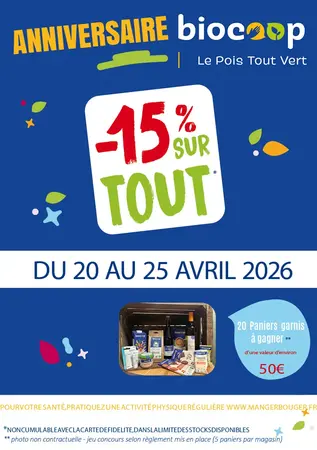 Anniversaire BIOCOOP Le Pois Tout Vert