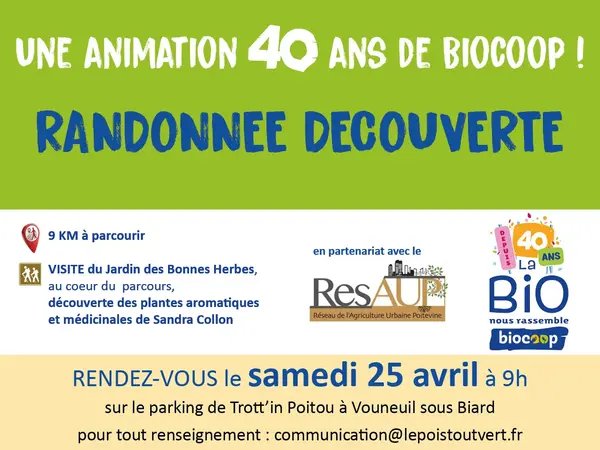 Rando découverte jusqu'au JARDIN DE BONNES HERBES