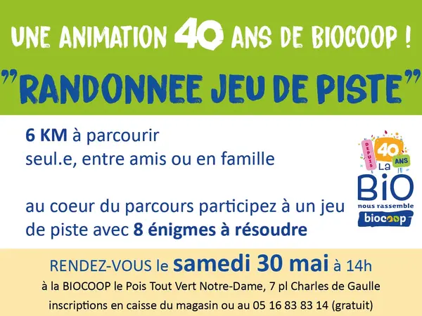 Randonnée Jeu de Piste "Producteurs locaux" - Notre Dame